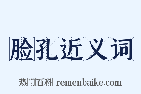 脸孔近义词是什么意思的图片